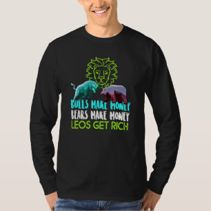 Leo Trader - Astrologie von Bullen und Bären T-Shirt