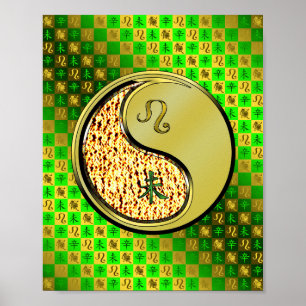 Leo und Metallziege Poster