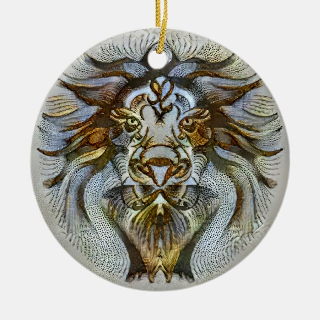 Leo Venice Keramik Ornament (Vorne)