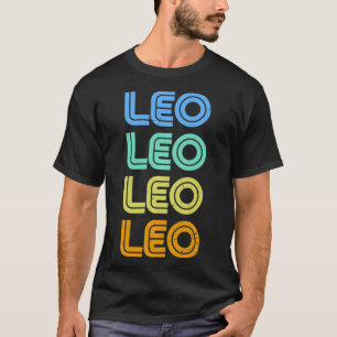 Leo Vintag Retro Zodiac Sign Leo Constellation & T-Shirt
