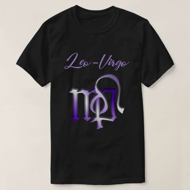 Leo Virgo Cusp Zodiac Horoscope 1 T-Shirt (Design vorne)