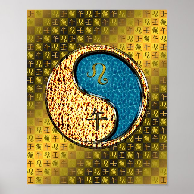 Leo & Water Horse Poster (Vorne)