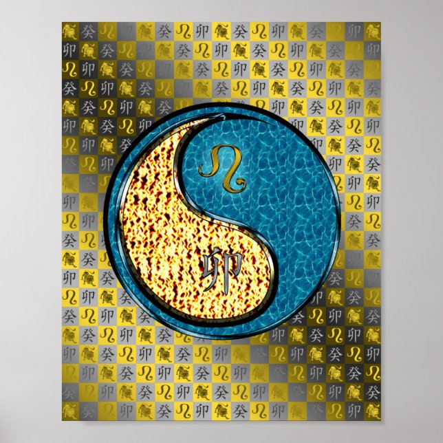 Leo & Water Rabbit Poster (Vorne)