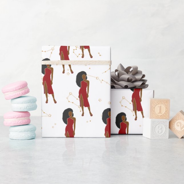 Leo Woman Zodiac Geschenkpapier (Babyparty)