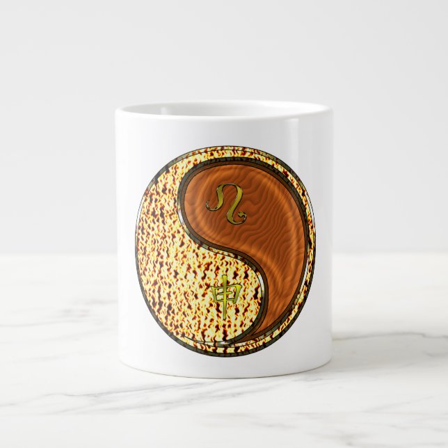 Leo & Wood-Affe Jumbo-Tasse (Vorderseite)