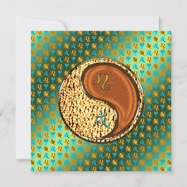 Leo & Wood Dog Karte (Vorderseite)