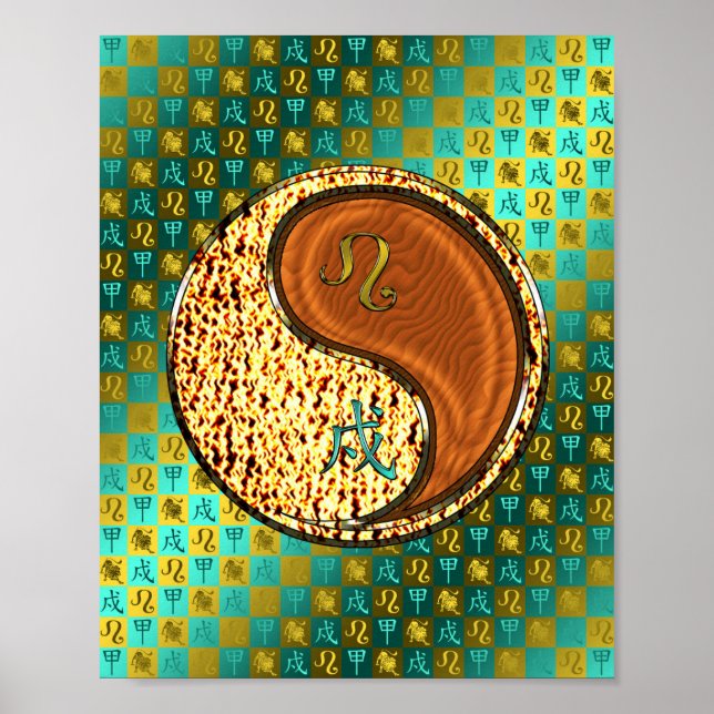 Leo & Wood Dog Poster (Vorne)