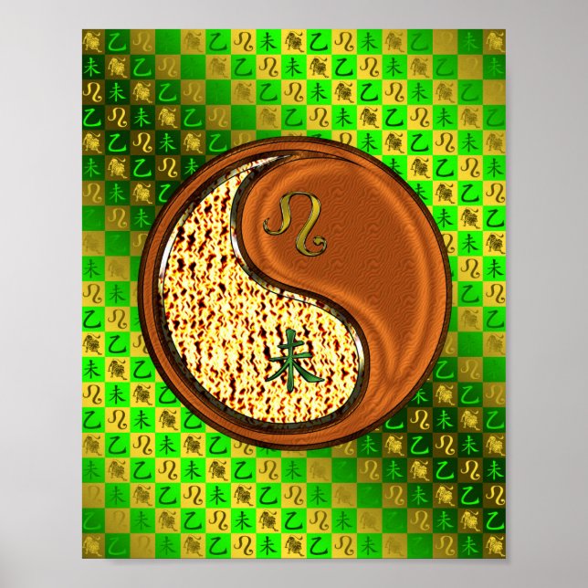 Leo & Wood Goat Poster (Vorne)