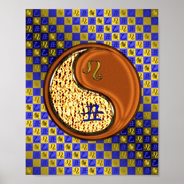 Leo & Wood Ox Poster (Vorne)