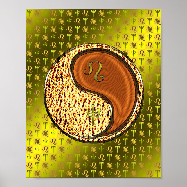 Leo & Wood Poster (Vorne)