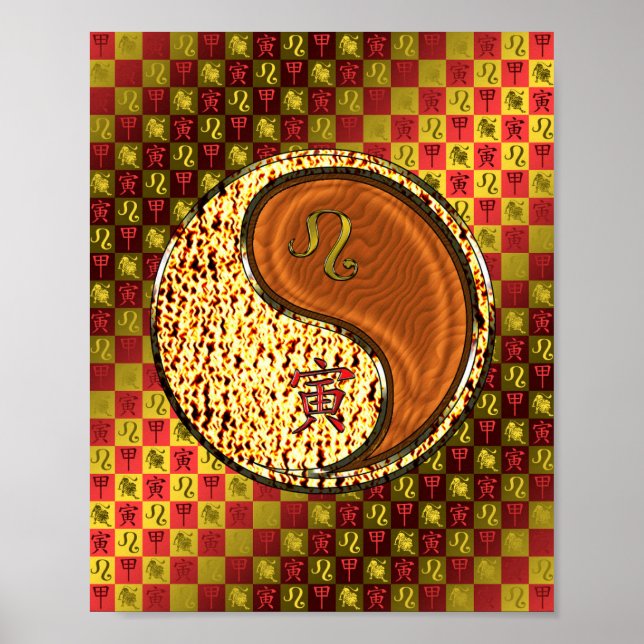 Leo & Wood Tiger Poster (Vorne)