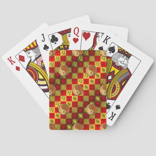 Leo & Wood Tiger Spielkarten (Rückseite)