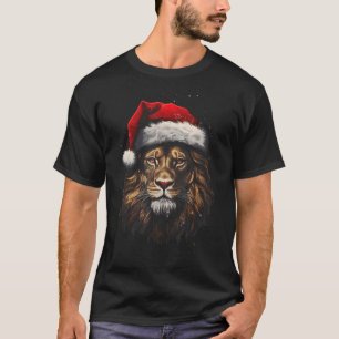 Leo Zoac Christmas Vector Weihnachtsmannmütze Logo T-Shirt