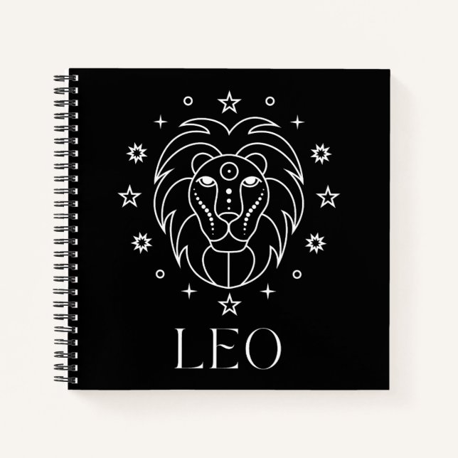 Leo Zodiac Astrologie Notizbuch (Vorderseite)