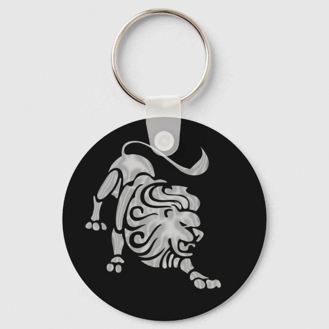 Leo Zodiac Astrologie Schlüsselanhänger (Vorderseite)