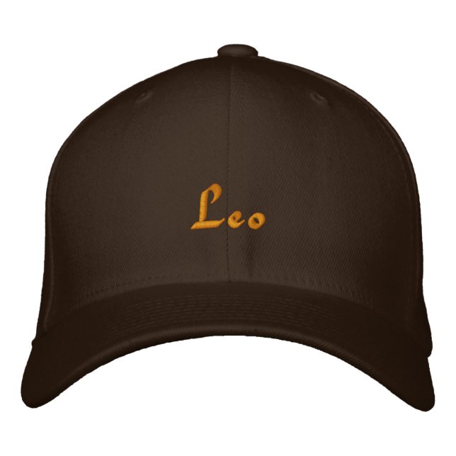 Leo Zodiac bestickte Cap / Hat Bestickte Kappe (Vorderseite)