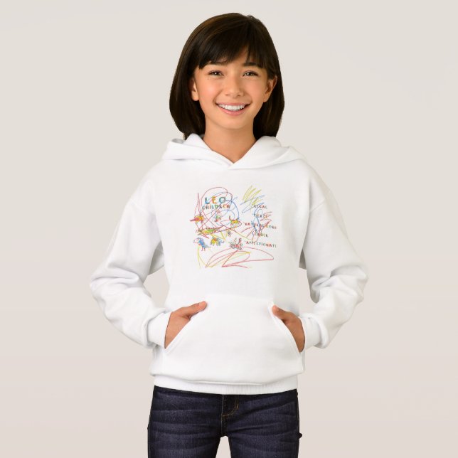 Leo Zodiac Children's Astrology Hoodie (Vorne ganz)
