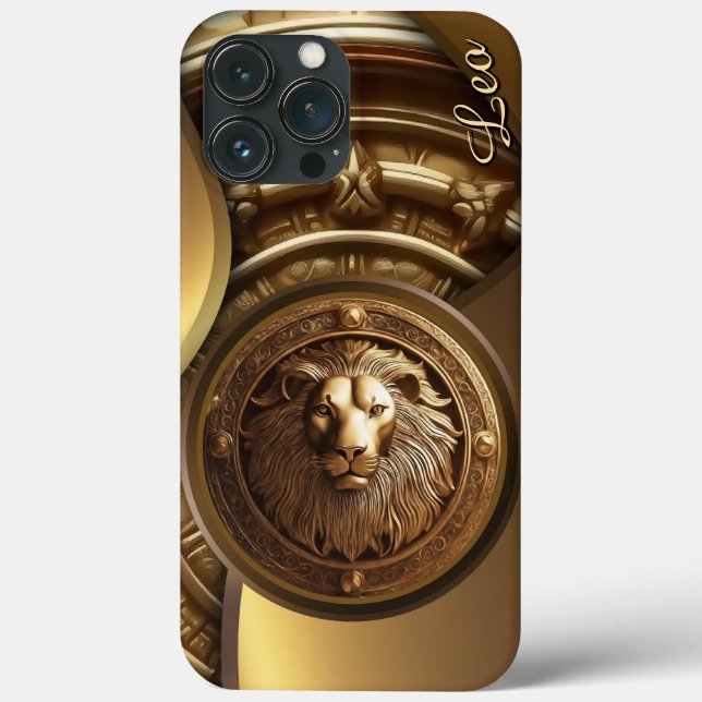 Leo, Zodiac, Gold, Geburt, Design, Trend Case-Mate iPhone Hülle (Rückseite)