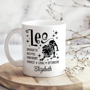 Leo Zodiac Horoscope Individuelle Name Kaffeetasse