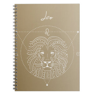 Leo zodiac Horoskop Sternzeichen Notizblock