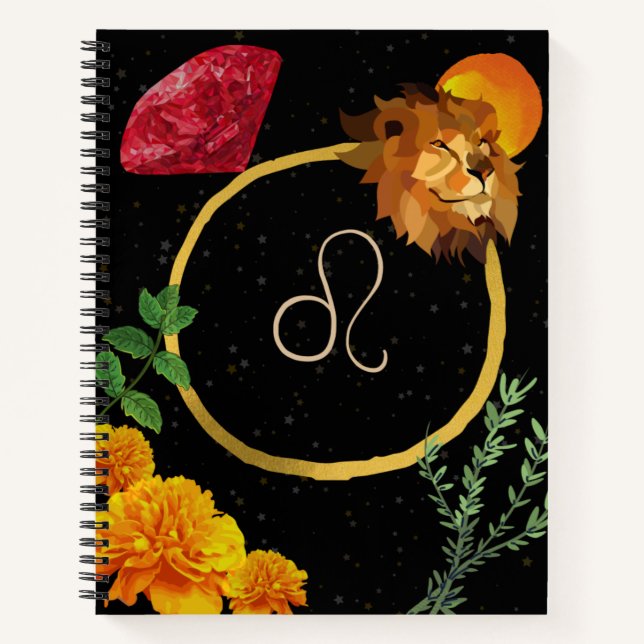 Leo Zodiac Journal Notizbuch (Vorderseite)