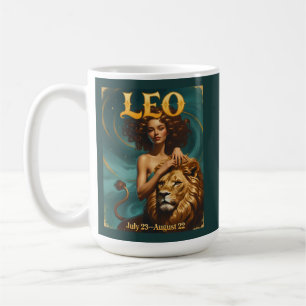 Leo Zodiac Juli August Geburtstagsastrologie Kaffeetasse