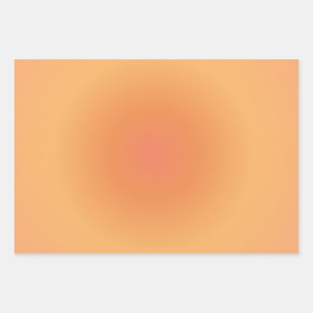 Leo Zodiac, Leo Aura Orange Gradient Geschenkpapier Set (Vorderseite)