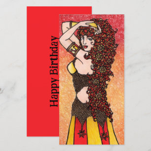 Leo Zodiac Lion Goddess Astrologie Leos Symbol Feiertagskarte