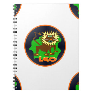 Leo zodiac notizblock