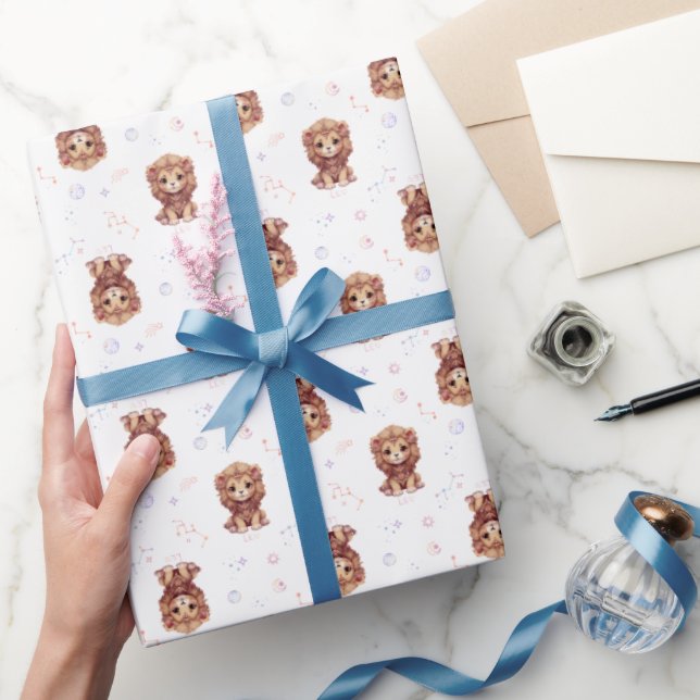 Leo Zodiac Paper Geschenkpapier (Schenken)