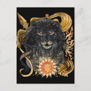 Leo Zodiac Postkarte