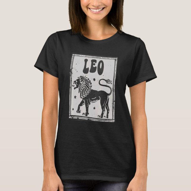 Leo Zodiac Sign 31 Juli Frauen Mann Lion Birthday  T-Shirt (Vorderseite)