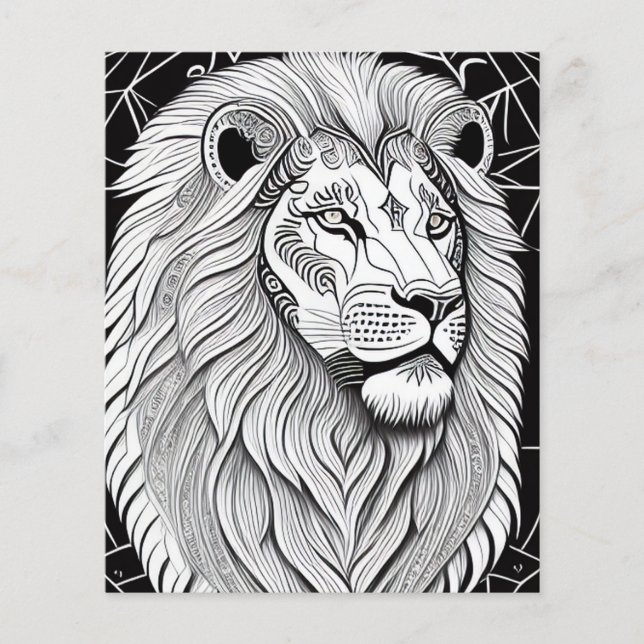 Leo Zodiac Sign - Astrologische Lion Flyer (Vorne)