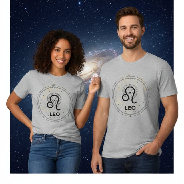Leo Zodiac Sign Astrology Lion T-Shirt Tri-Blend Shirt (Von Creator hochgeladen)