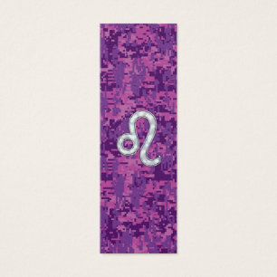 Leo Zodiac Sign auf Fuchsia Digital Camouflage