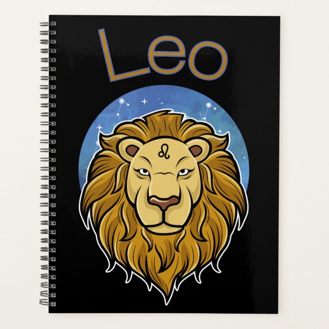 Leo Zodiac Sign Calendar Planer (Vorderseite)