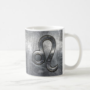 Leo Zodiac Sign in Industrial Style Tasse