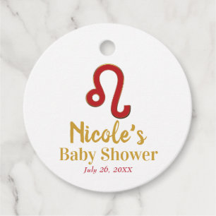 LEO Zodiac Sign July August Astrology Baby Showdus Geschenkanhänger