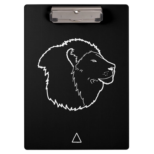 Leo Zodiac Sign -  Klemmbrett (Vorderseite)