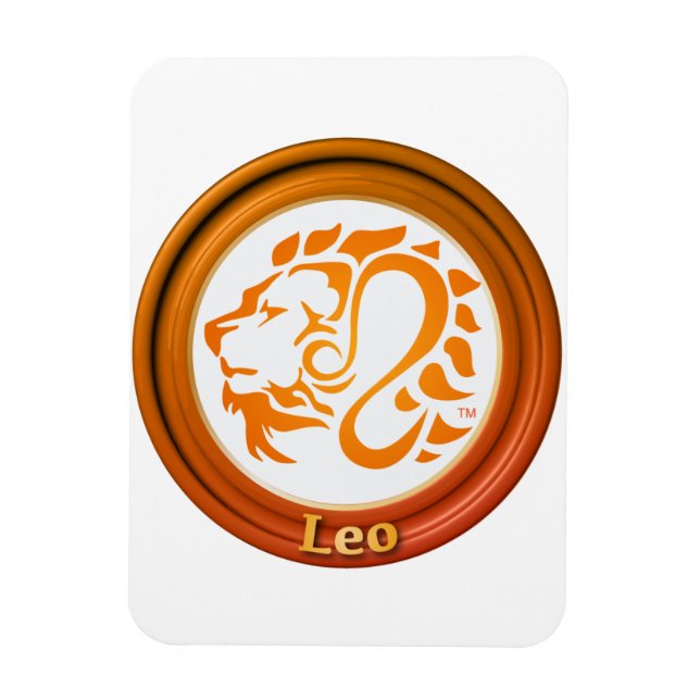 Leo Zodiac Sign Magnet (Vertikal)