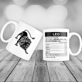 Leo Zodiac Sign mit nährstoffreichen Fakten, Jumbo-Tasse