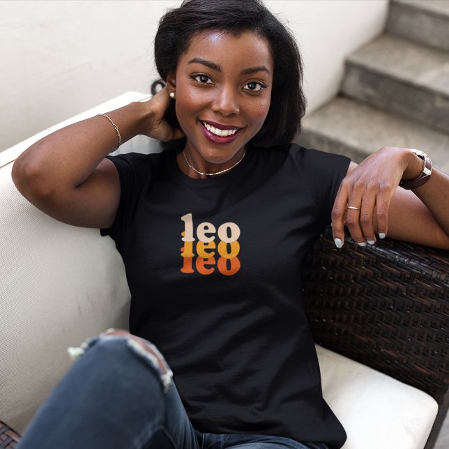 Leo Zodiac Sign | Orange Power Color T-Shirt (Von Creator hochgeladen)