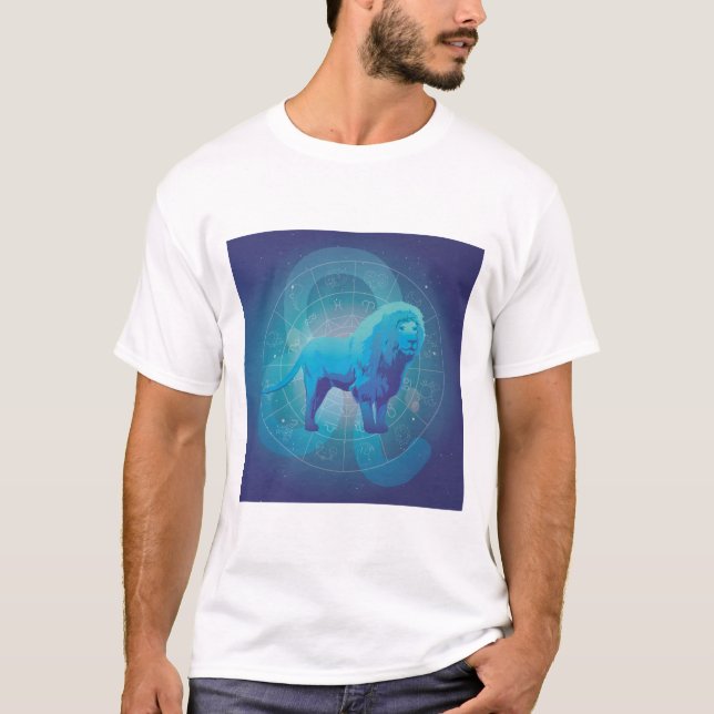 Leo Zodiac Sign T-Shirt (Vorderseite)