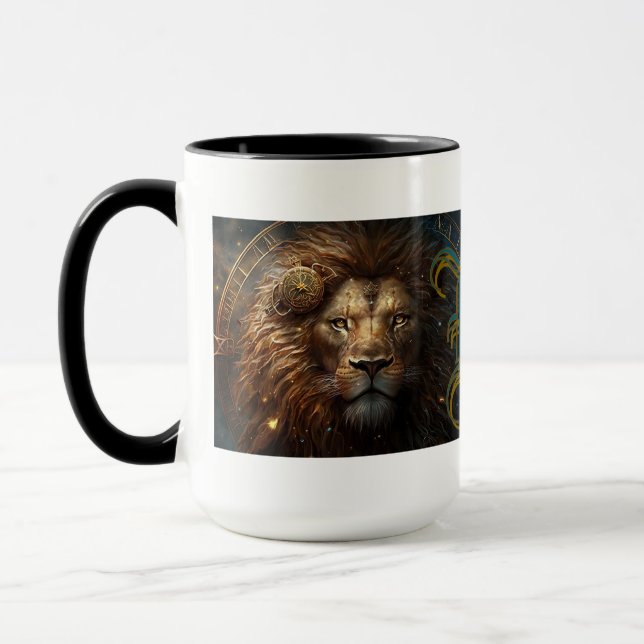 Leo Zodiac Sign Tasse (Links)