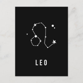 Leo Zodiac Sign Zitat Postkarte