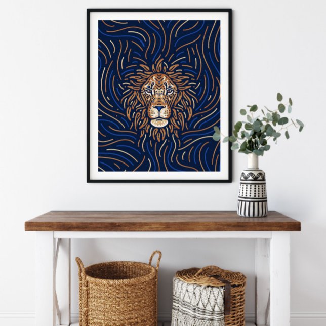 Leo Zodiac Sign | Zodiac Digital Print Poster (Von Creator hochgeladen)