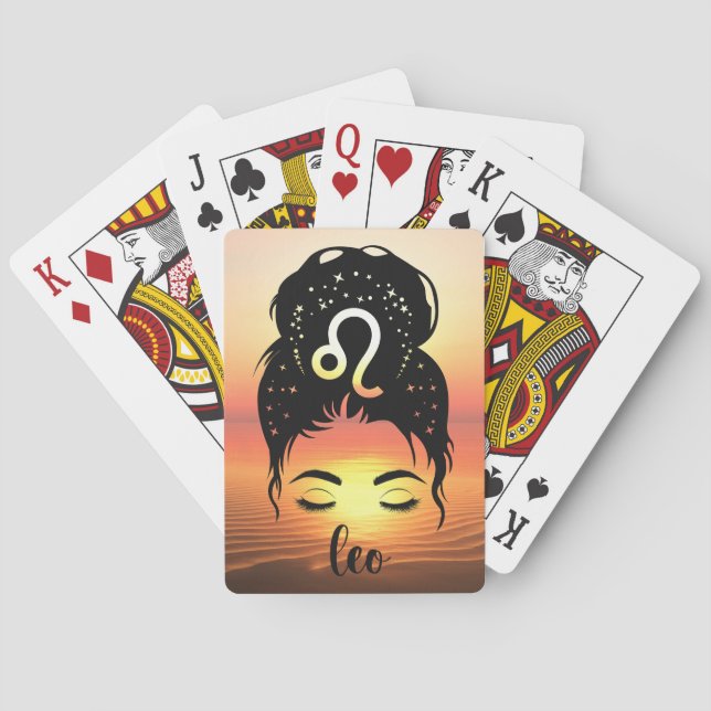 Leo Zodiac Spielkarten (Rückseite)
