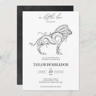 Leo Zodiac Star Sign Astrology Baby Dusche Einladung