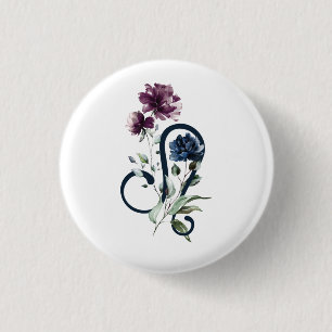 Leo Zodiac Star Sign Button