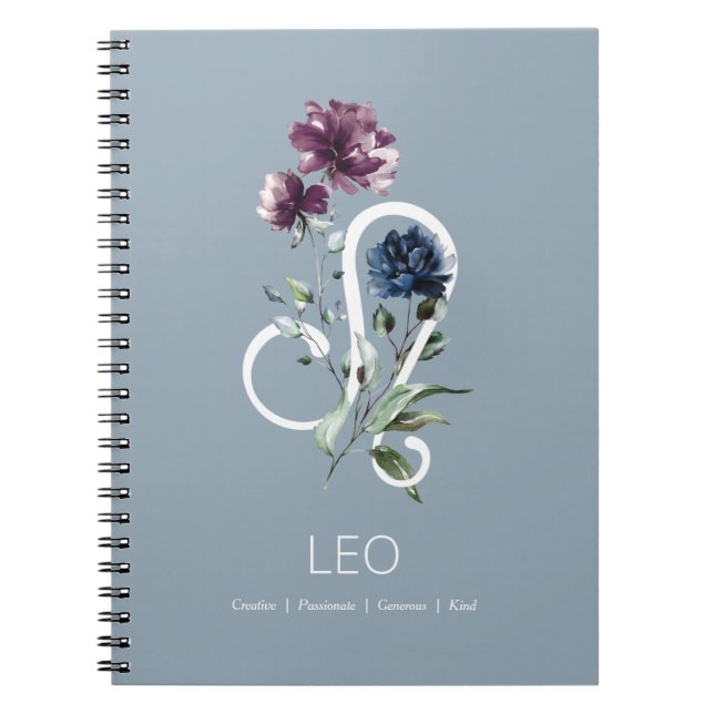Leo Zodiac Star Sign Notizblock (Vorderseite)